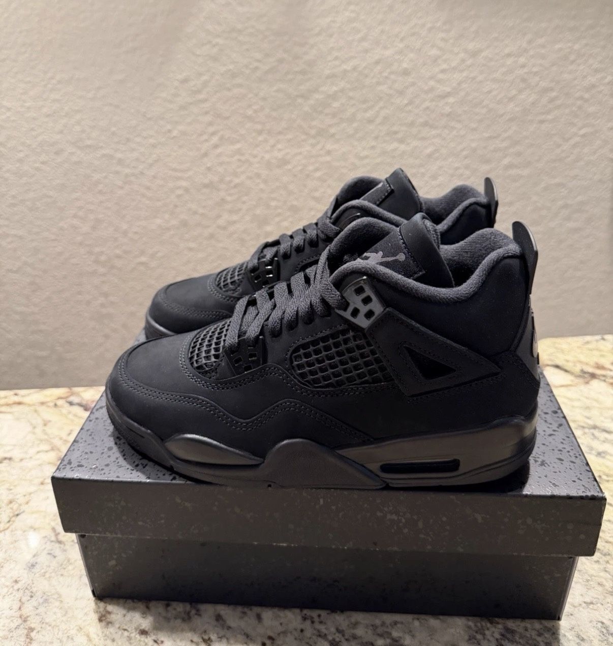 Nike Air Jordan 4 Retro Black Cat 2025 GS Size 7 Youth IB4171-010 Brand New