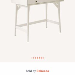 White West Elm Desk