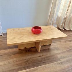 Minimalist Table Wood X Base