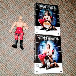 WWF WWE Chris Jericho 6 inch figure Jakks 2003 #2 with Jericho WWE DVD