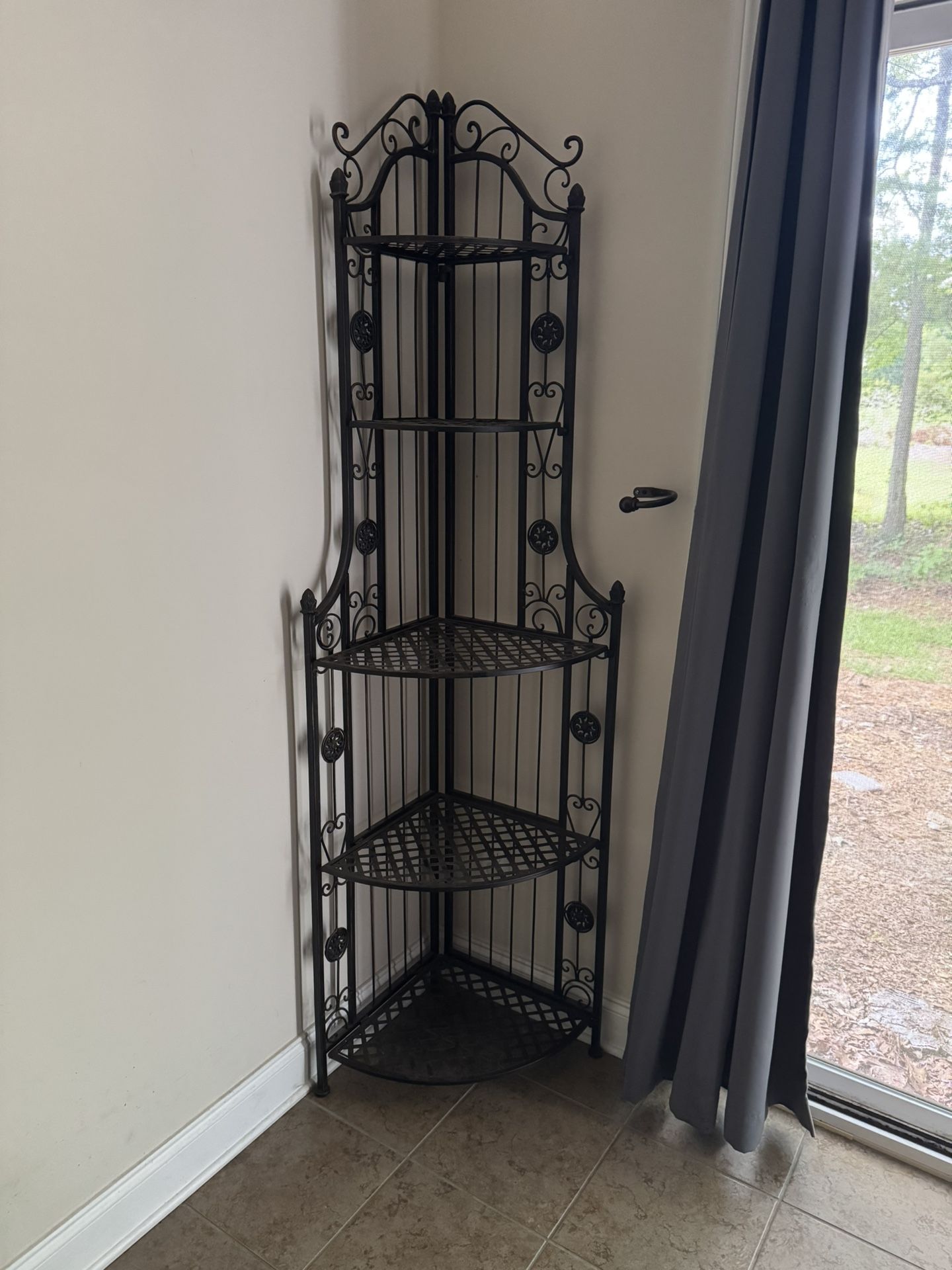 Folding Decorative corner shelf rack