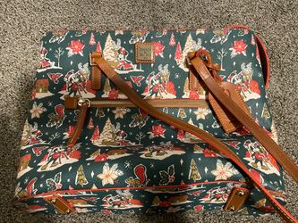 Mickey Christmas Dooney and Burke tote purse
