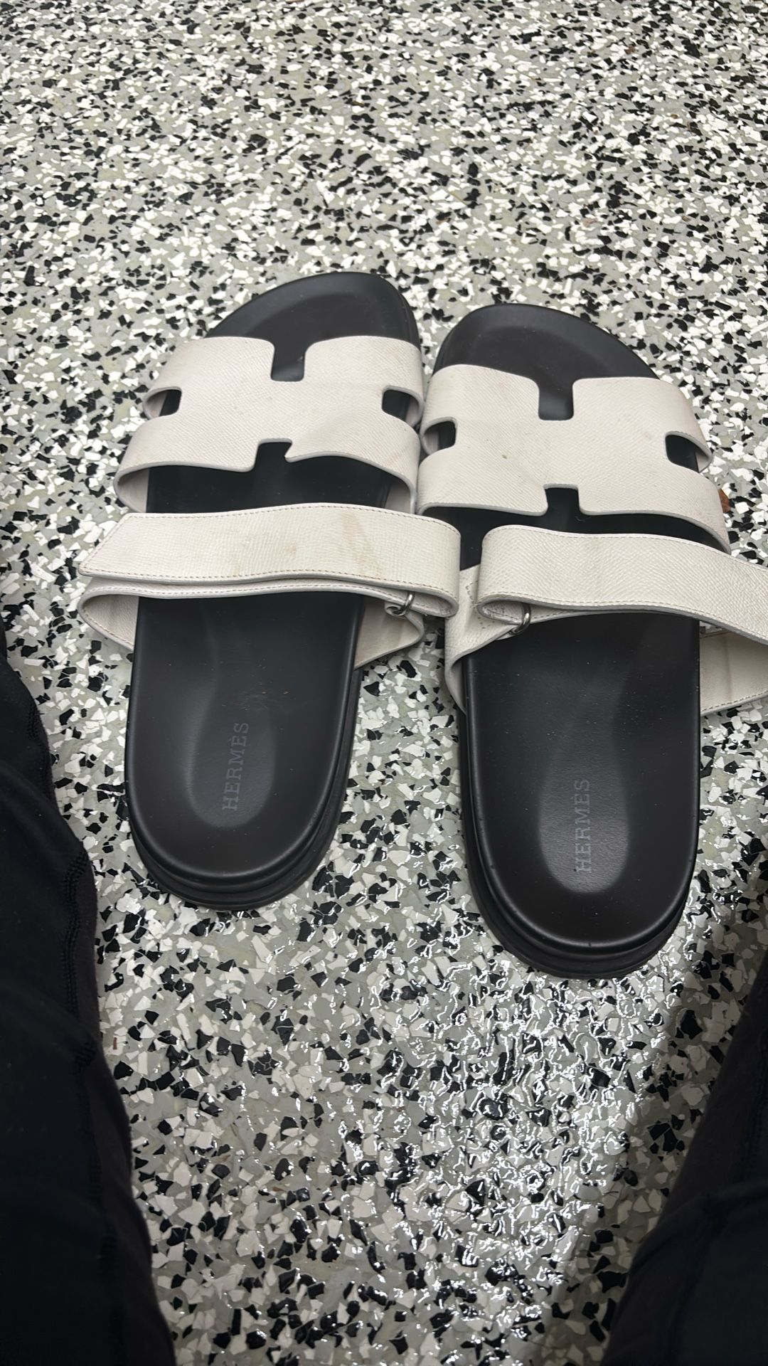 Hermes Men Slides Size 11.5