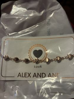New Alex and Ani Heart Stretch Bracelet 
