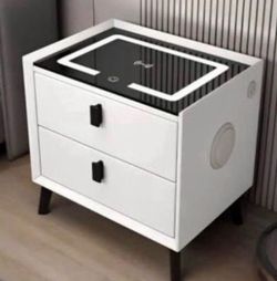 Smart Nightstand with Wireless Charging Top