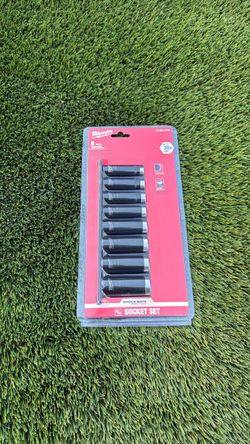 NEW Milwaukee SHOCKWAVE 3/8” Impact Socket Set – 8PC