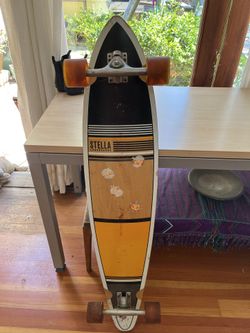 Orange Stella classic 46 “ Pintail Longboard