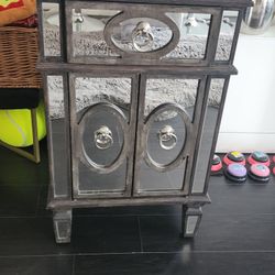 Mirrored Side Table, Mirror Nightstand Or End Table