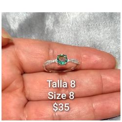 925 Sterling Silver Women's Ring/Anillo De Plata 925 Para Dama