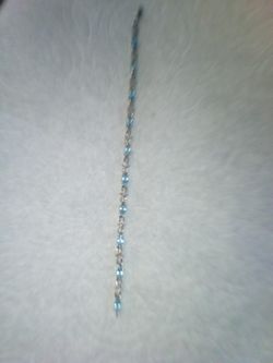Sterling Silver Bracelet With Blue Stones