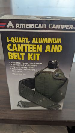 1-Quart Aluminum Canteen and Belt Kit