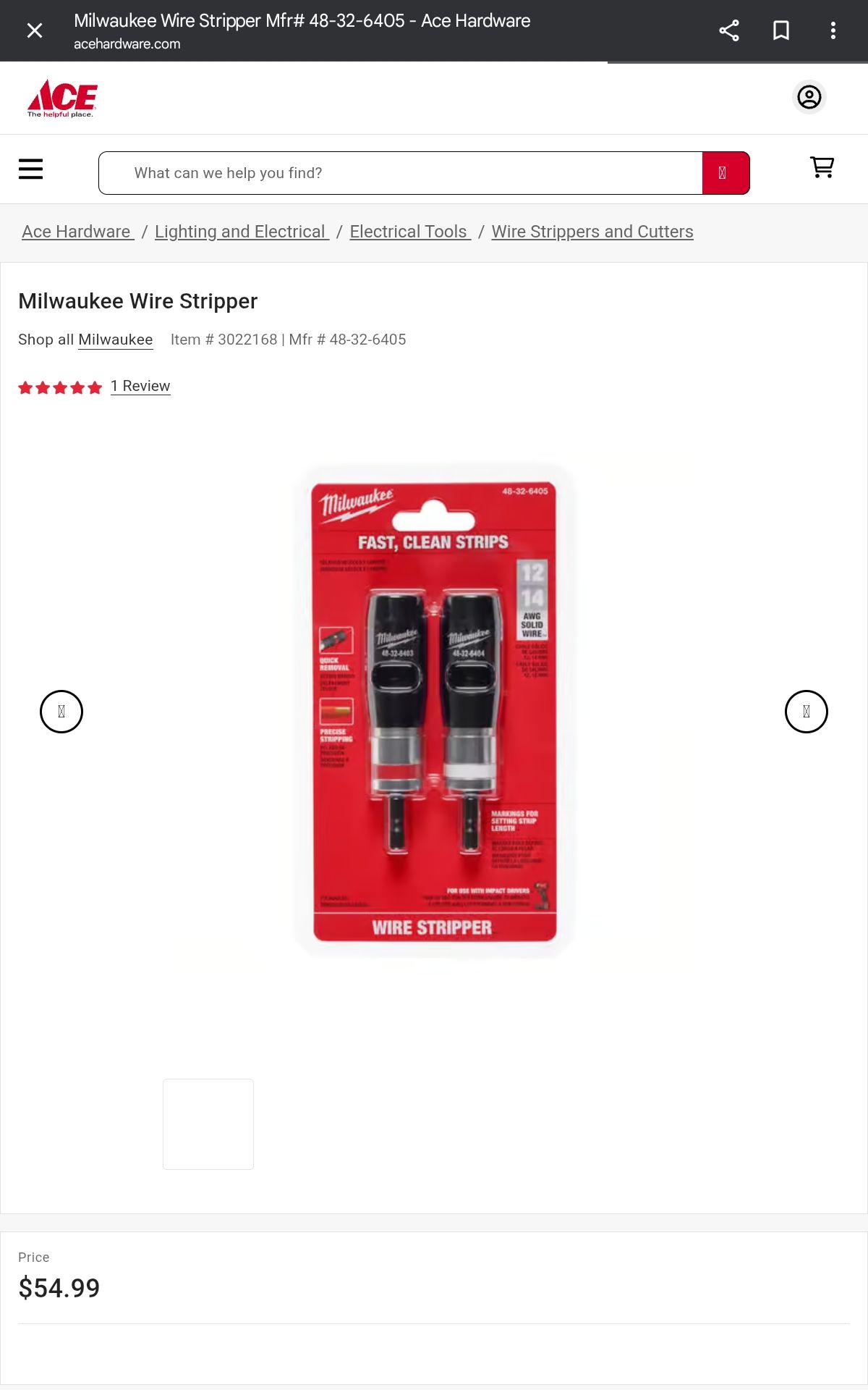 Milwaukee wire strippers