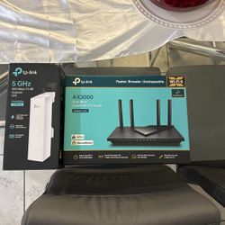 Tp Link WiFi Router And Outdoor Antenna 