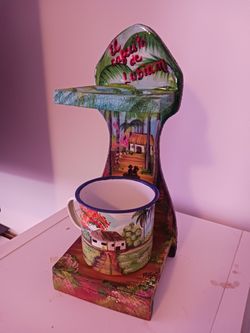Colador De Cafe Artesanal Antiguo.