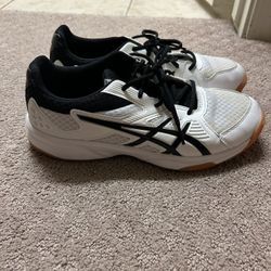 White Asics Volleyball Shoes