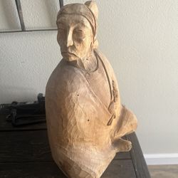 Vintage Wooden Statue