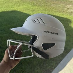 Rawlings Full Face Softball Batting Helmet with Face Guard