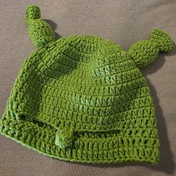 Green Strtchie Beanie Shrek 