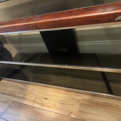 Glass and Wood TV stand