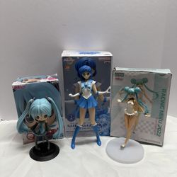 Anime Figurines Sailor Moon, Hatsune Miku Qposket
