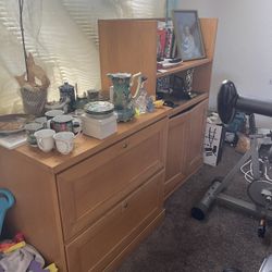 Solid Wood Armoire (2 piece) 