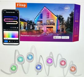 Fitop Permanent Smart Outdoor Lights 100ft