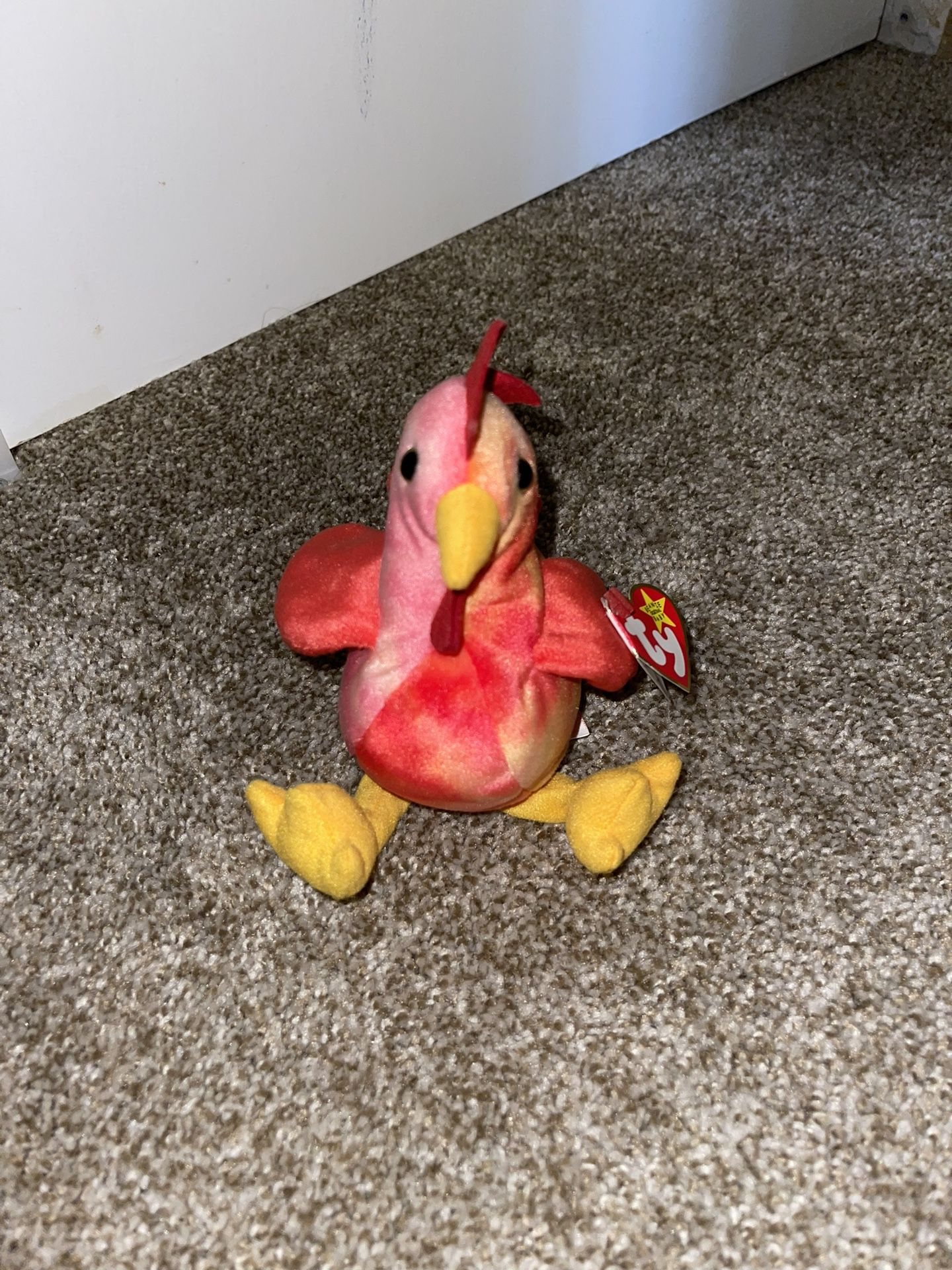 Rare Authentic Strut The Rooster Beanie Baby
