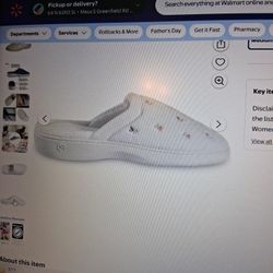 Isotoner Slippers W/arch Support, 7.5-8. NEW