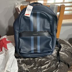 Michael Kors Blue Backpack