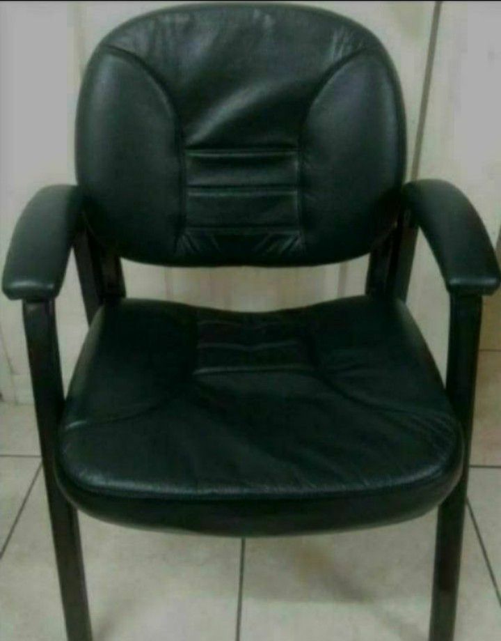 Leather Chair With Metal Frame