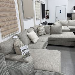 💃Brand New ASHLEY👌$10 Payment 🎀MEGGINSON STORM LAF/RAF SECTIONAL