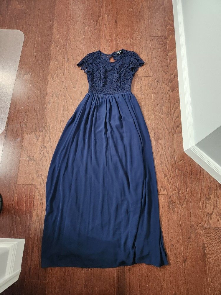 Long Navy Blue Formal Maxi Dress Lulus Xs