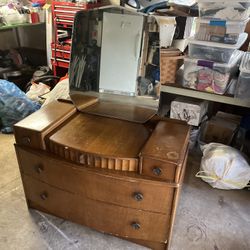 Antique Dresser with Mirror