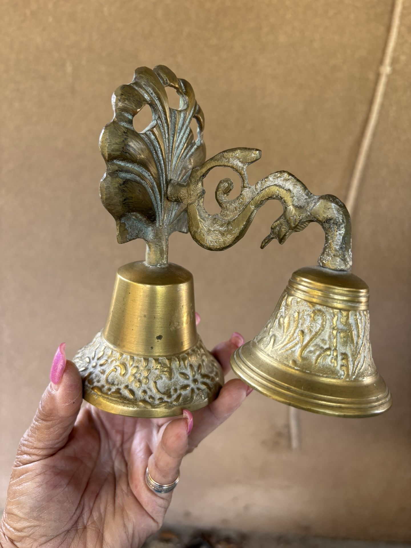 Vintage double brass bells 🔔