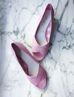 Anne Klein Pink & White Shoes