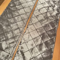 Silver Pintuck Runner