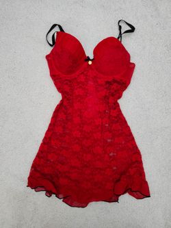 ✅️ Red Jessica Simpson Sleepwear Mesh Dress• Size S• Great Condition• $12firm