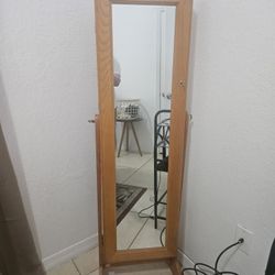 Armoire Jewelry Stanp Up Mirror 