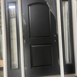 68 X 80 Inch Black Door ($1650) 36x80 In Back Door With An Inbuilt Blinds $650