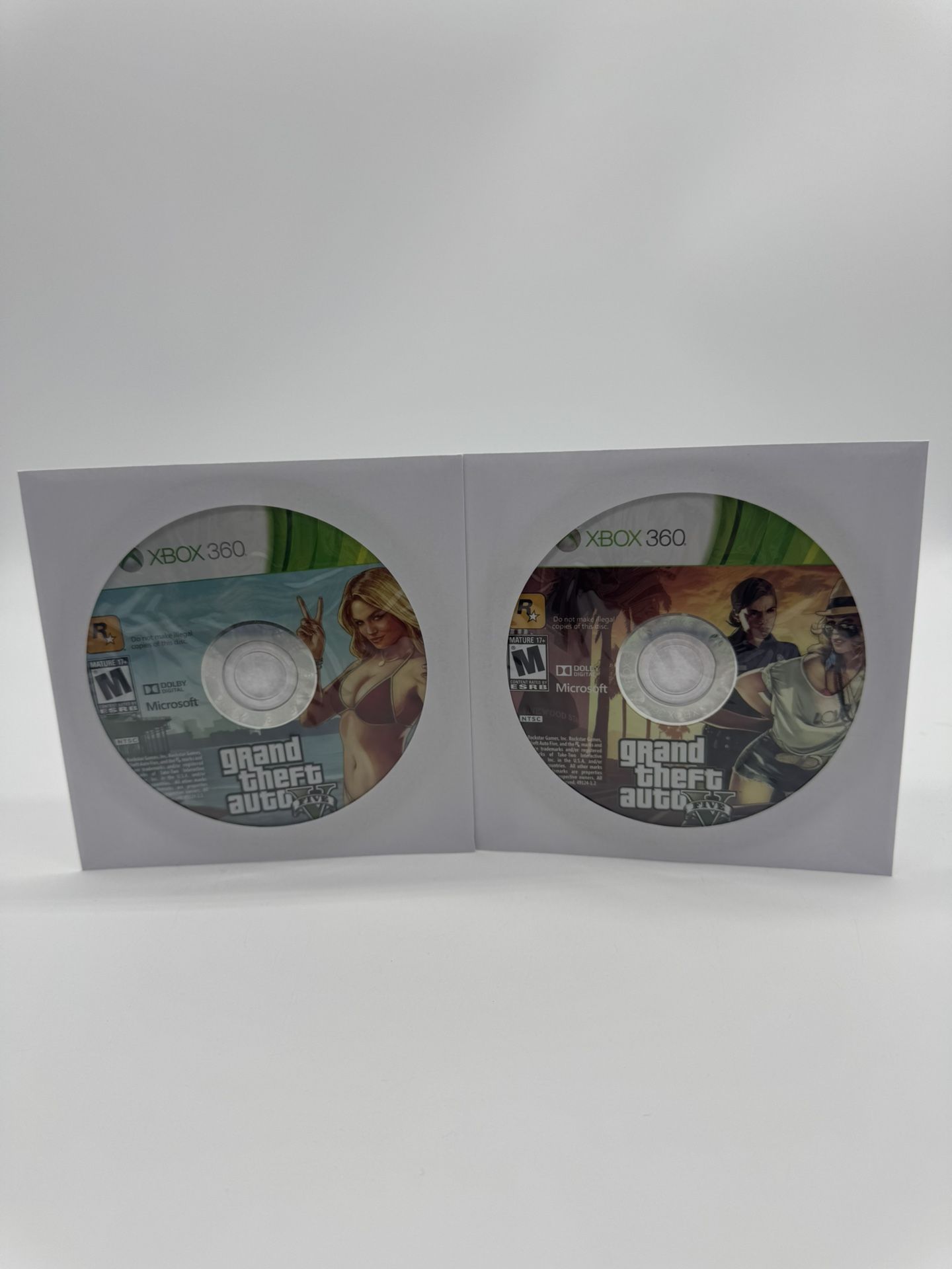 Grand Theft Auto V (Microsoft Xbox 360, 2013) GTA 5 Discs Only Tested