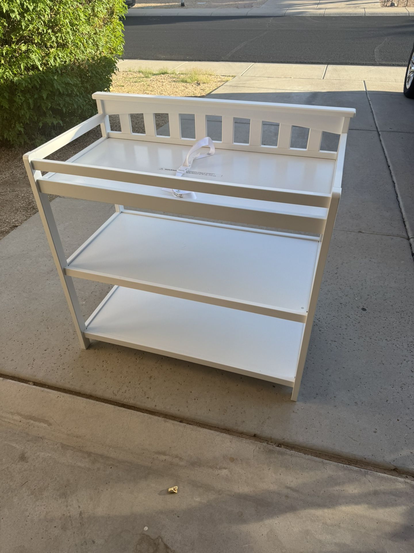 White Changing Table 