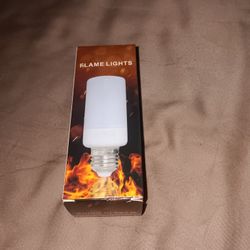 4 LED Flame Effect Light Bulb 120V 3 Modes Flame