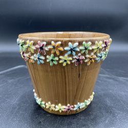 Vintage Fratelli Fanciullacci ? Italian MCM Raised Flower Pottery Planter 