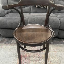 Antique  Emefes Wooden Arm Chair. Made In Czechoslovakia 