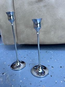 Silver Candle Holders