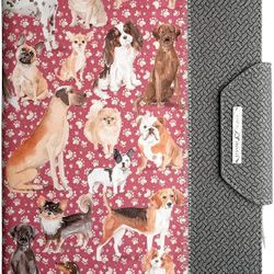 Rotating case for iPad Air 10.9 5th Gen & 4th Gen, for iPad Pro 11 All Model, Wallet Pocket Case, Support Pencil Charging, Cute Dog Watercolor Paintin