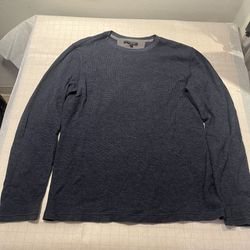Vintage Men’s Large L Dark Blue Banana Republic Long Sleeve Thermal
