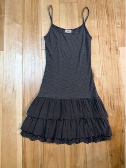 Tiered ruffled mini dress Small