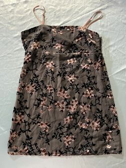 Pink/Gray Floral Dress
