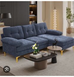 New Couch Navy Blue!!!!